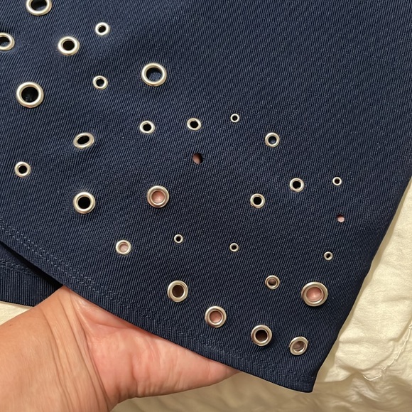 Jodi Kristopher Navy Blue Dress Halter top Size 9 - Picture 4 of 4